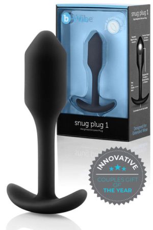 B-Vibe Weighted Silicone 3.4" Snug Butt Plug 1 (55g)