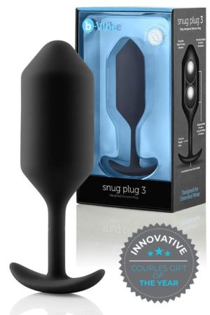 B-Vibe Weighted Silicone 4.7" Snug Butt Plug 3 (180g)