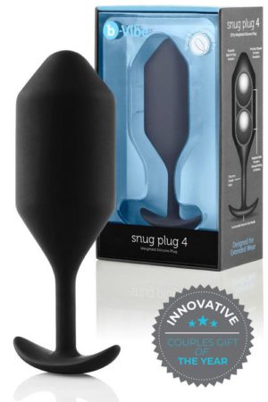 B-Vibe Weighted Silicone 5.2" Snug Butt Plug 4 (257g)
