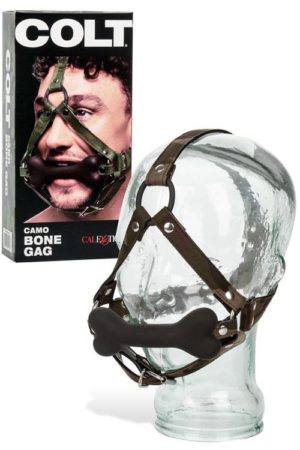 COLT Silicone Bone Gag with Camouflage Headwear