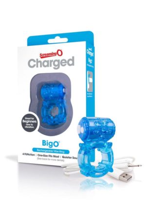 Charged - Big O Cockring by Screaming O (Blue)
