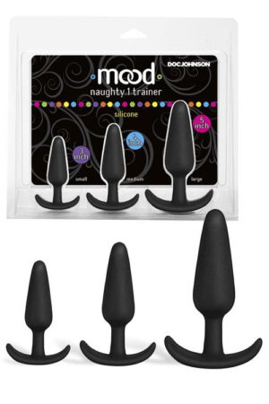 Doc Johnson Silicone Anal Trainer Butt Plugs (3 Pce Set)