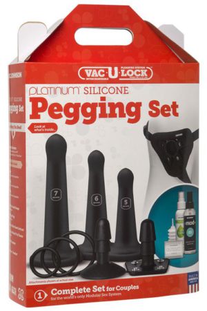 Doc Johnson Vac-U-Lock Complete Pegging Set for Couples