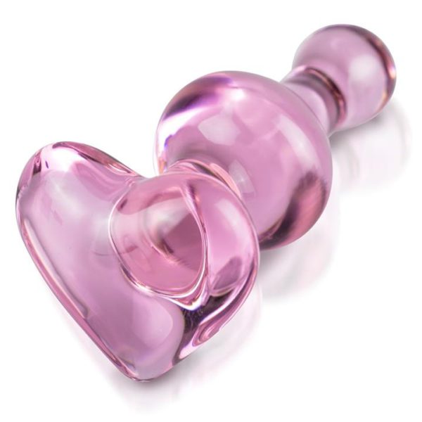 Icicles No. 75 - Heart Shaped Glass Butt Plug
