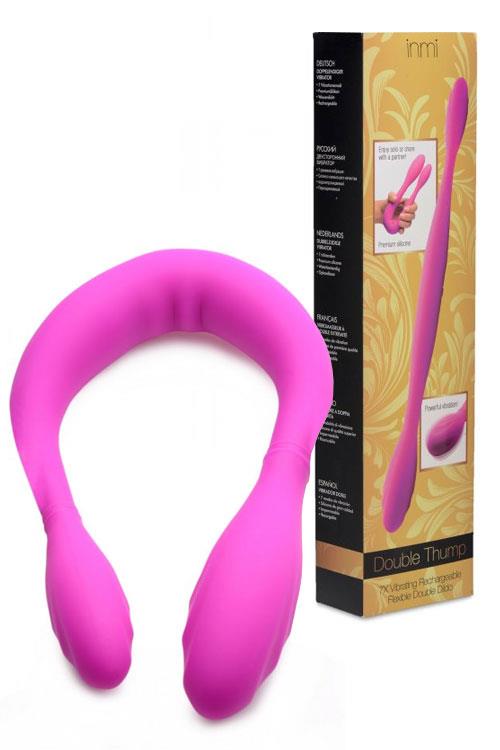 Inmi Double Thump 14.5" Vibrating Dual-Ended Dong