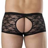 LHM All Over Lace Open Front and Back Boxer Shorts