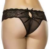 Lovehoney Bow Detail Crotchless Lace Thong