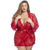 Lovehoney Plus Size Flaunt Me Red Lace Robe