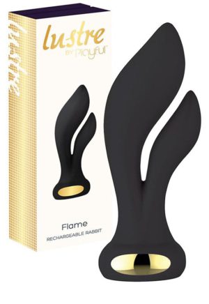 Lustre by Playful - Flame Rechargeable Rabbit Vibe (Black)