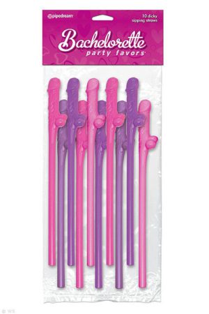 Pipedream Dicky Sipping Straws (10 Pack)