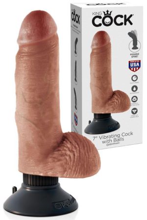 Pipedream Vibrating Bendable 7" Dildo with Removable Suction Cup