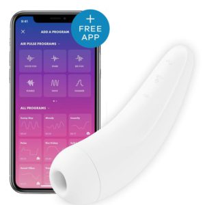 Satisfyer Curvy 2+ Air Pulse Vibrator with App (White)