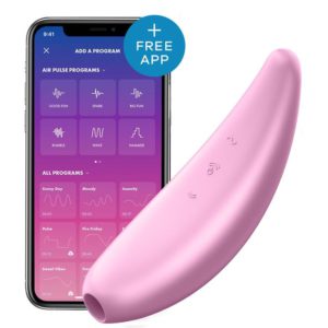 Satisfyer Curvy 3+ Air Pulse Stimulator with App (Pink)