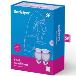 Satisfyer Feel Confident Menstrual Cups (Purple)