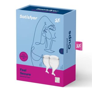 Satisfyer Feel Secure Menstrual Cups - Clear