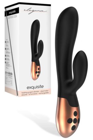 Shots Toys 7.9" Silicone Rabbit Vibrator with Heating