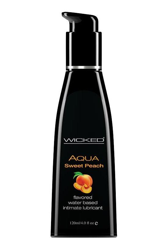 Wicked - Aqua Sweet Peach Flavoured Lube - 120ml