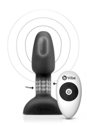 b-Vibe USB Rechargeable Rimming Butt Plug - Petite - (Black)