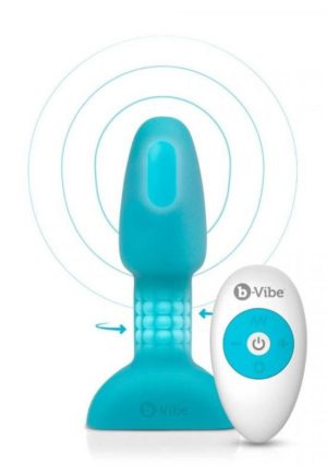 b-Vibe USB Rechargeable Rimming Butt Plug - Petite - (Teal)