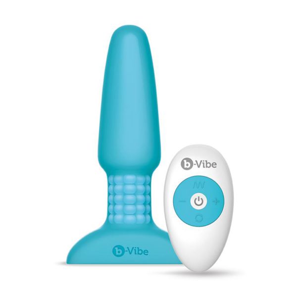 b-Vibe USB Rechargeable Rimming Butt Plug (Teal)